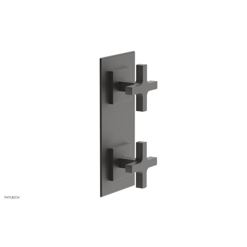 CROI - Thermostatic Valve with Volume Control or Diverter - Cross Handles