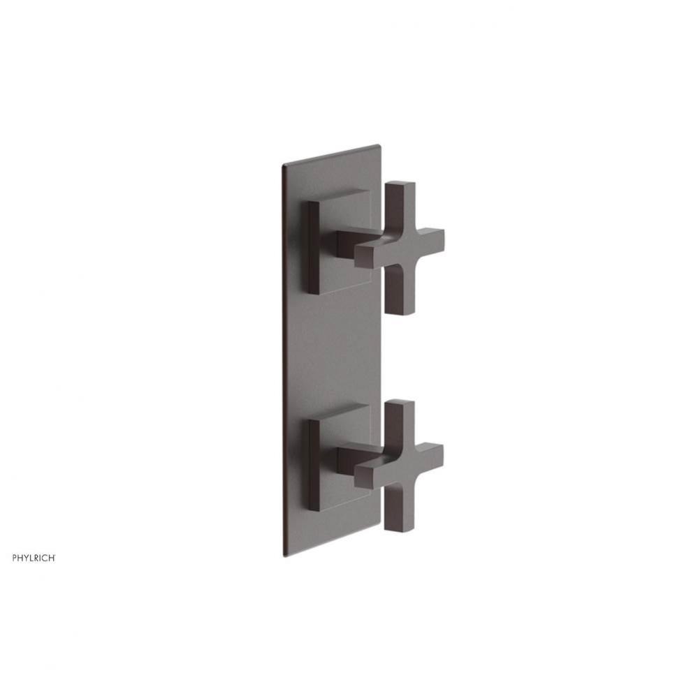CROI - Thermostatic Valve with Volume Control or Diverter - Cross Handles