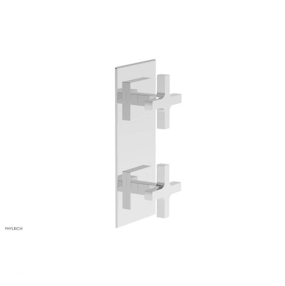 CROI - Thermostatic Valve with Volume Control or Diverter - Cross Handles