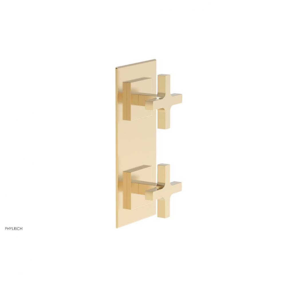CROI - Thermostatic Valve with Volume Control or Diverter - Cross Handles