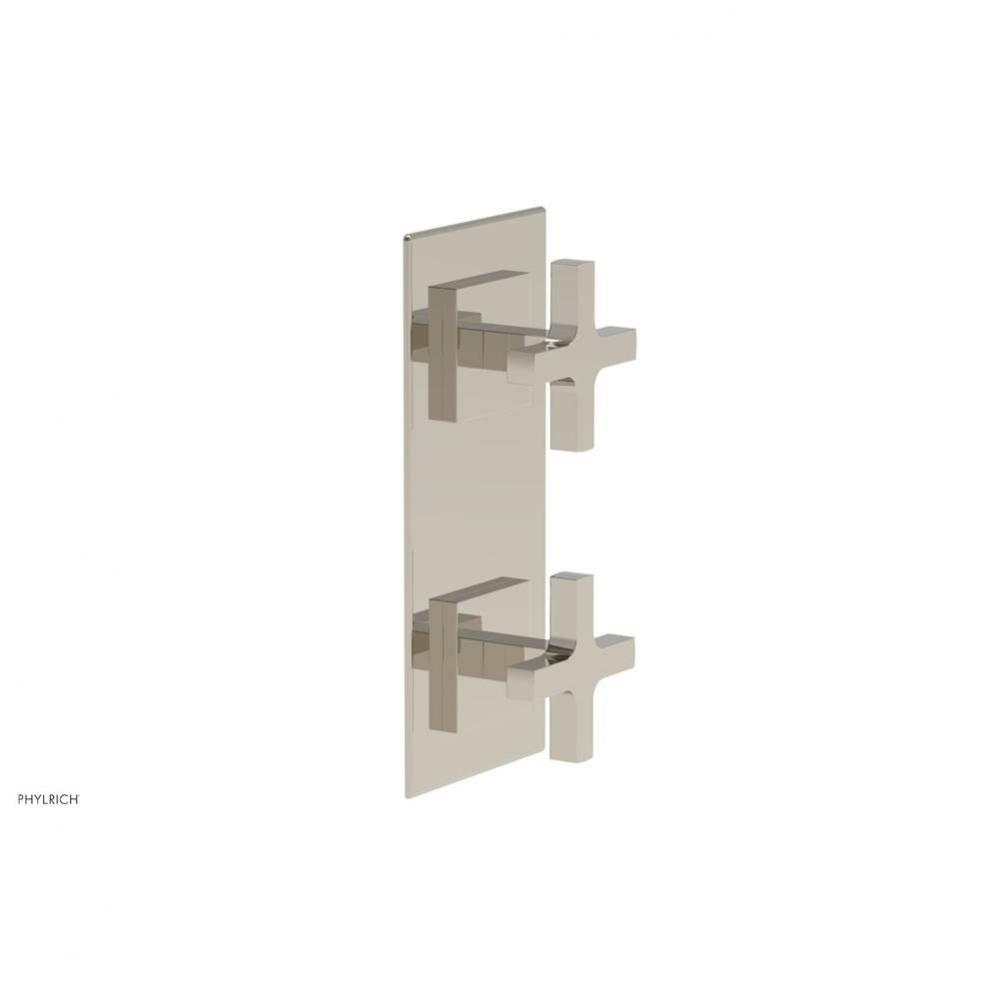 CROI - Thermostatic Valve with Volume Control or Diverter - Cross Handles