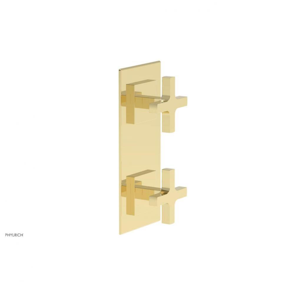 CROI - Thermostatic Valve with Volume Control or Diverter - Cross Handles