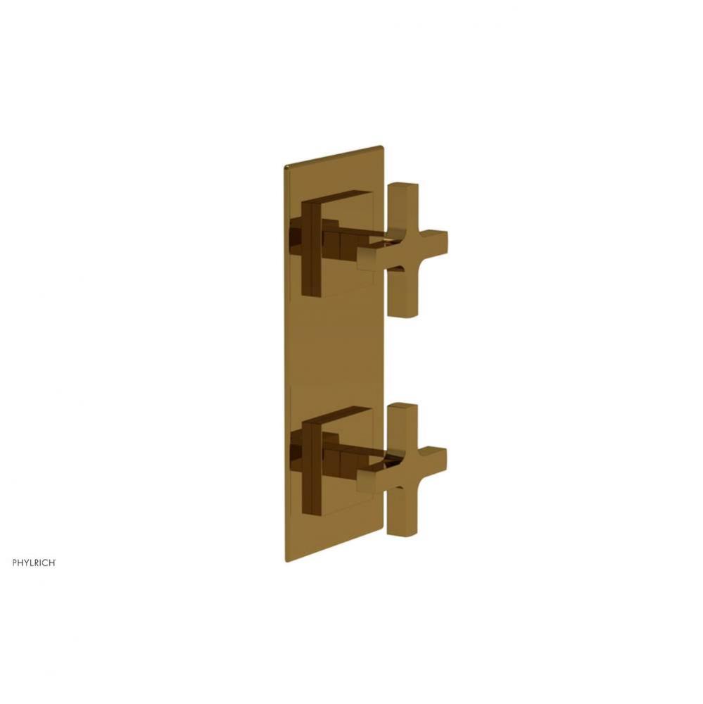 CROI - Thermostatic Valve with Volume Control or Diverter - Cross Handles