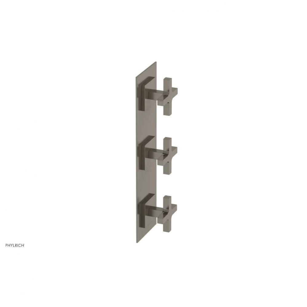 CROI - Thermostatic Valve with Two Volume Control - Cross Handles