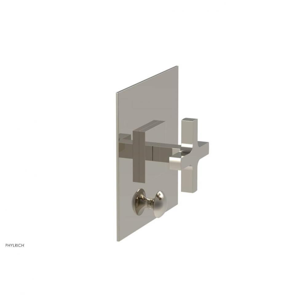 CROI - Pressure Balance Shower Plate with Diverter and Cross Handle Trim Set