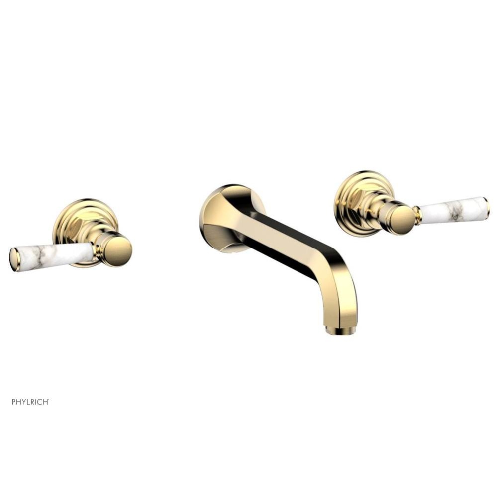 Wall Mount Lav Trim Set Marble Lever Hdl, Hex Trad.