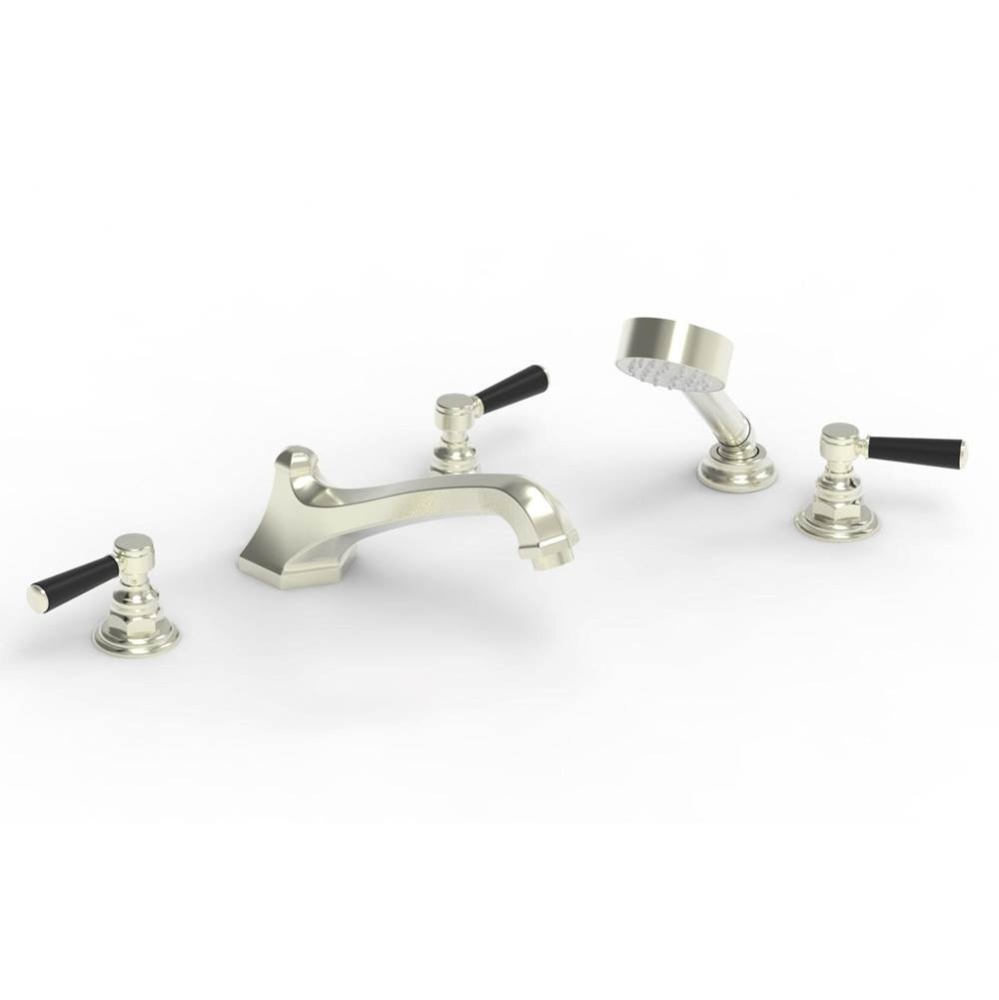 Deck Tub W/ Hand Shower Trim, Lever Hdl, Hex Trad