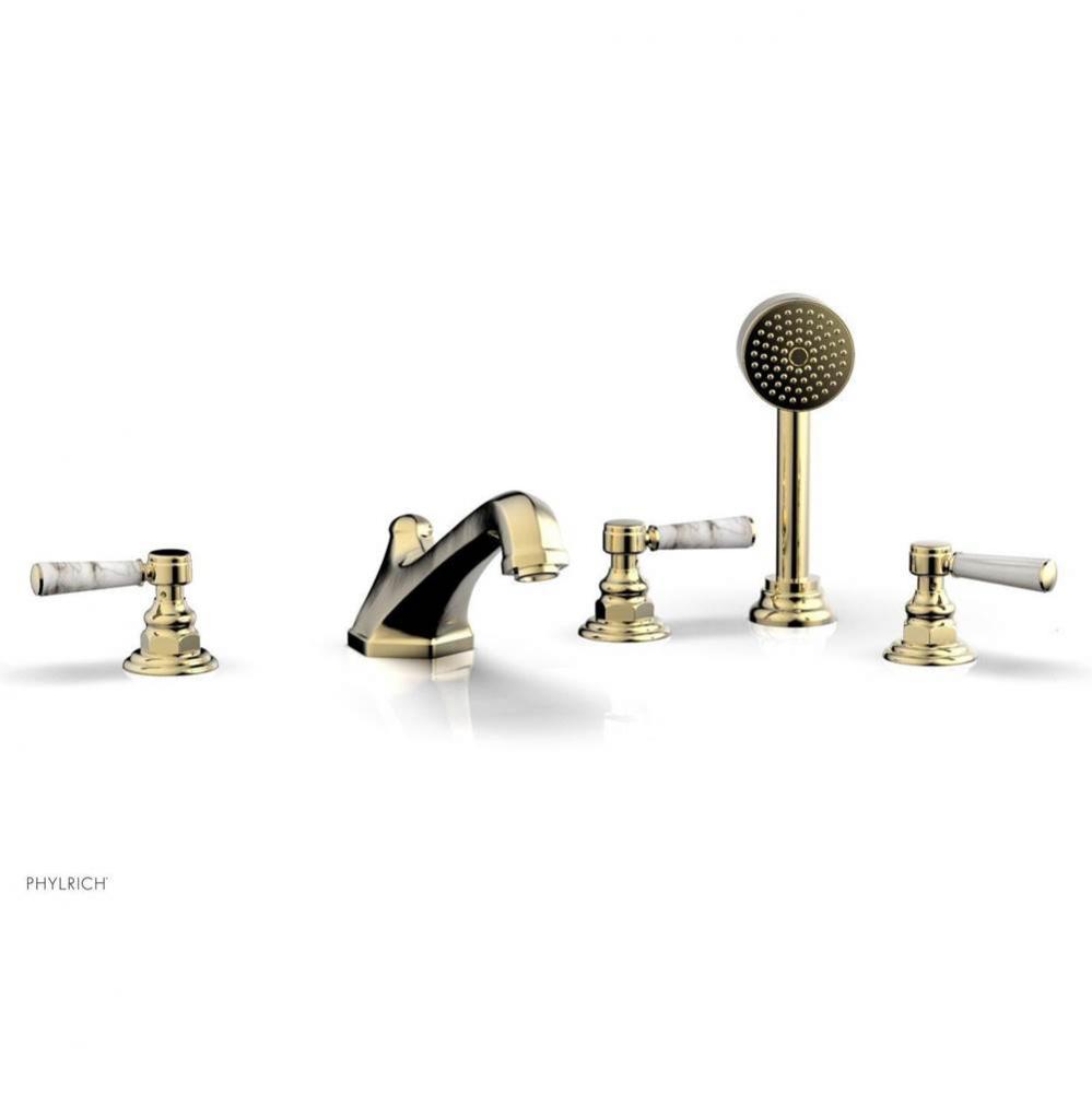 Deck Tub W/Hs To Mrbl Hdl