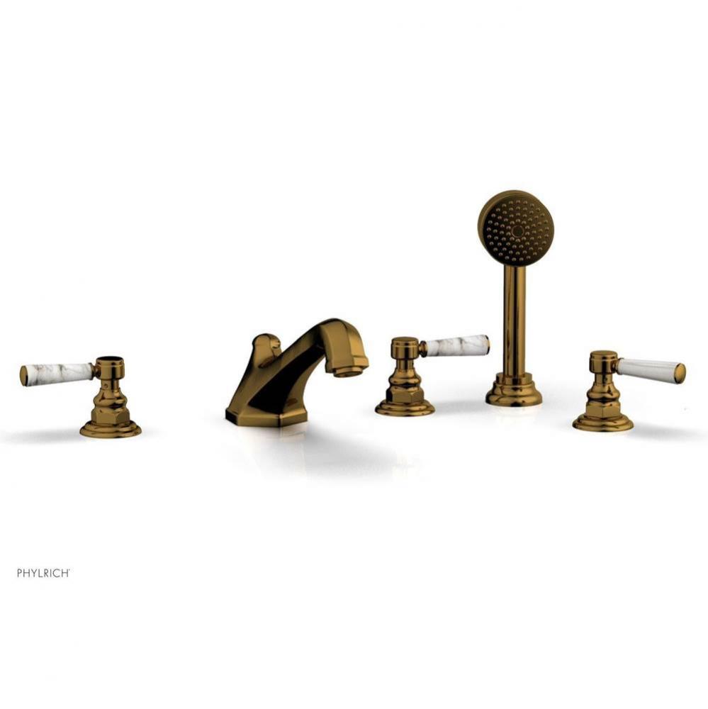 Deck Tub W/Hs To Mrbl Hdl