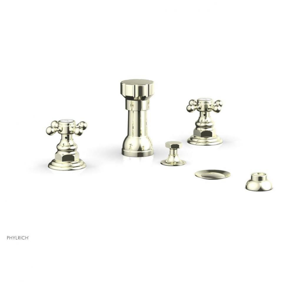 4 Hole Bidet, Cross Hdl