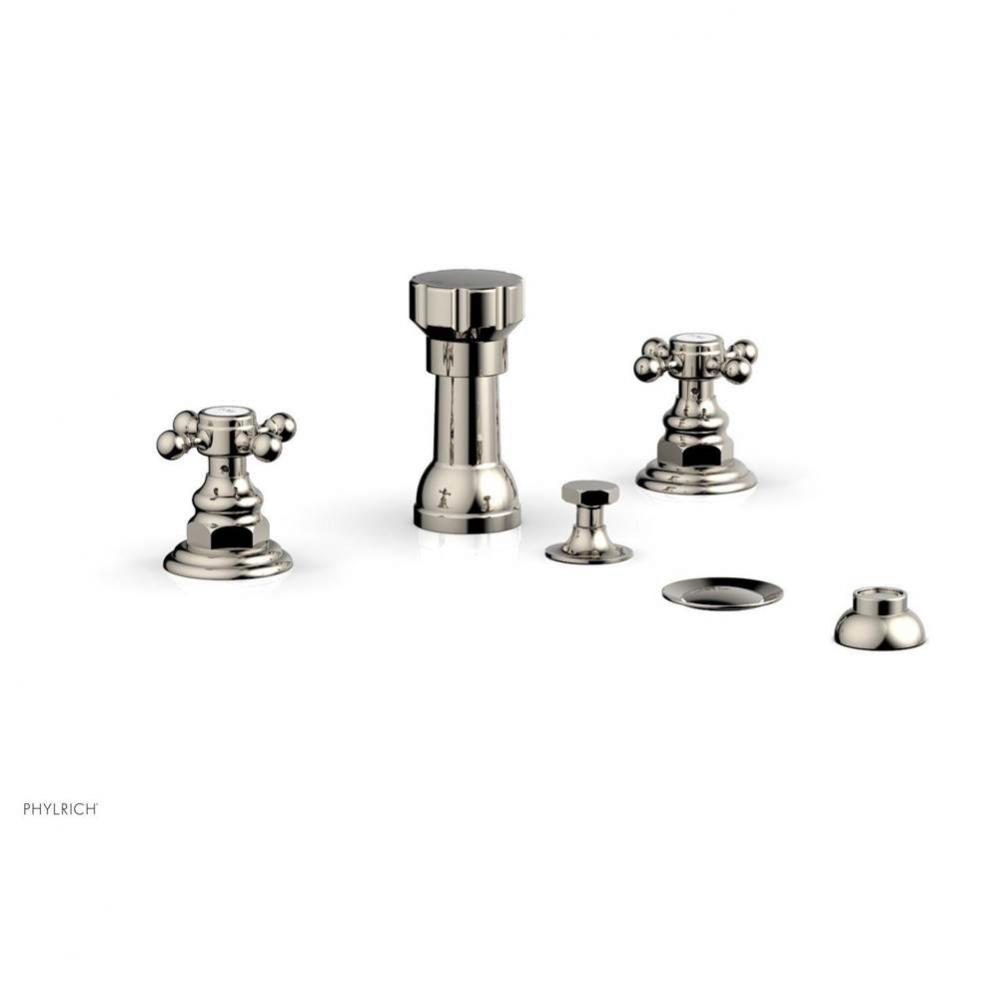 4 Hole Bidet, Cross Hdl