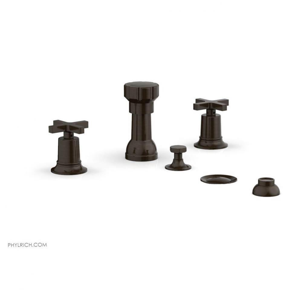 4 Hole Bidet, Cross Hdl