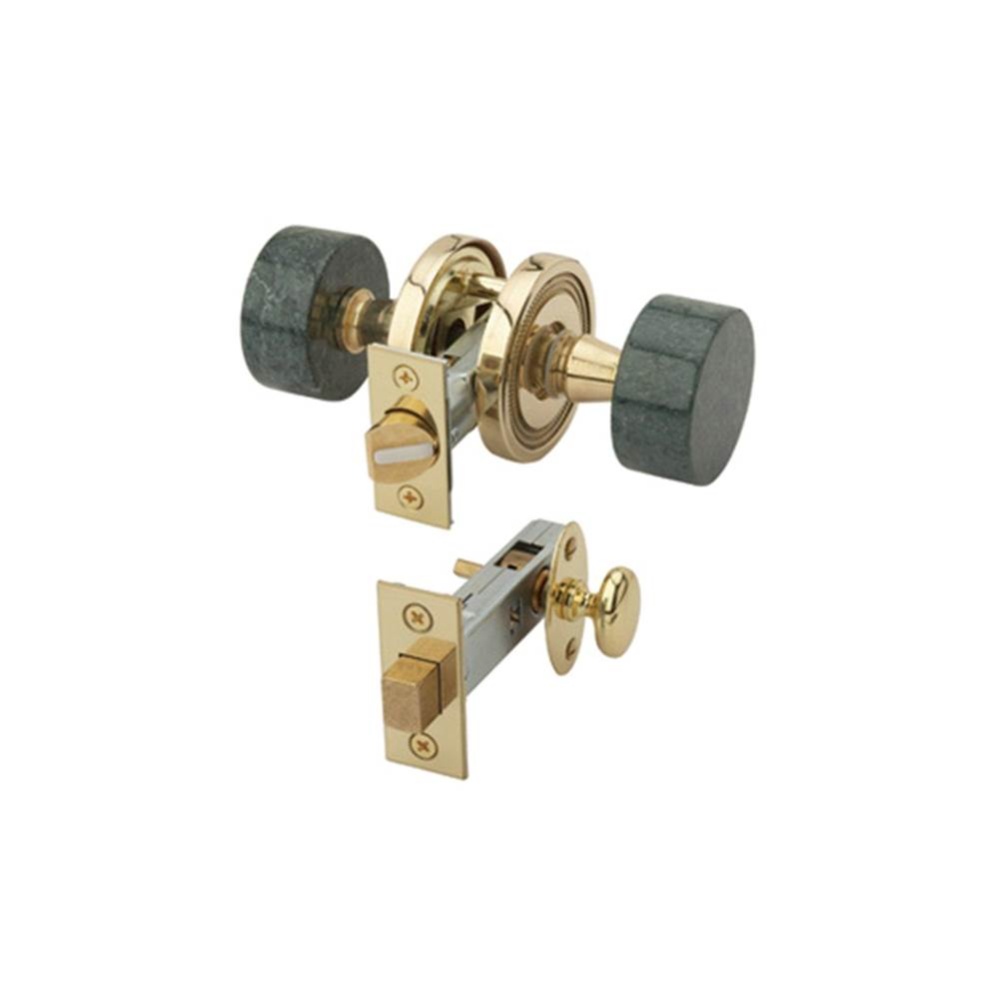 Grn Mrbl Door Knob W Priv Bolt