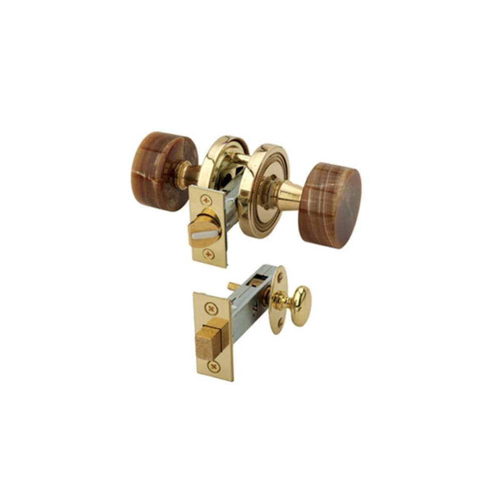 Brn Onyx Door Knob W Priv Bolt