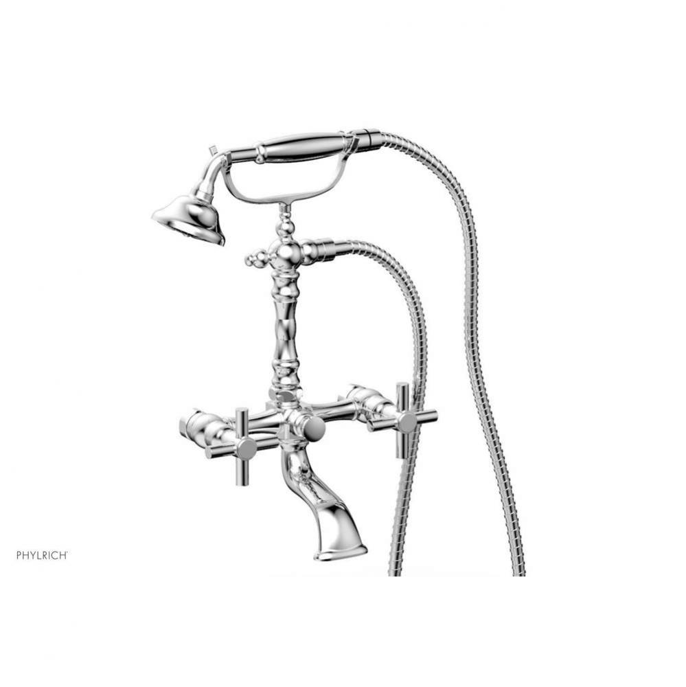 Basic Tubular Cross Handle   On Exposed Tub & Shwr  Set