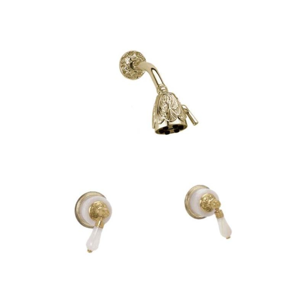 Versailles Two Hdl Shwr Set Pink Onyx