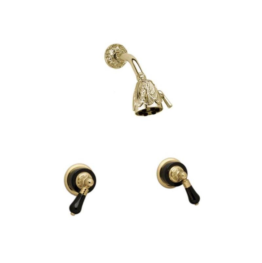 Versailles Two Hdl Shwr Set Black Onyx