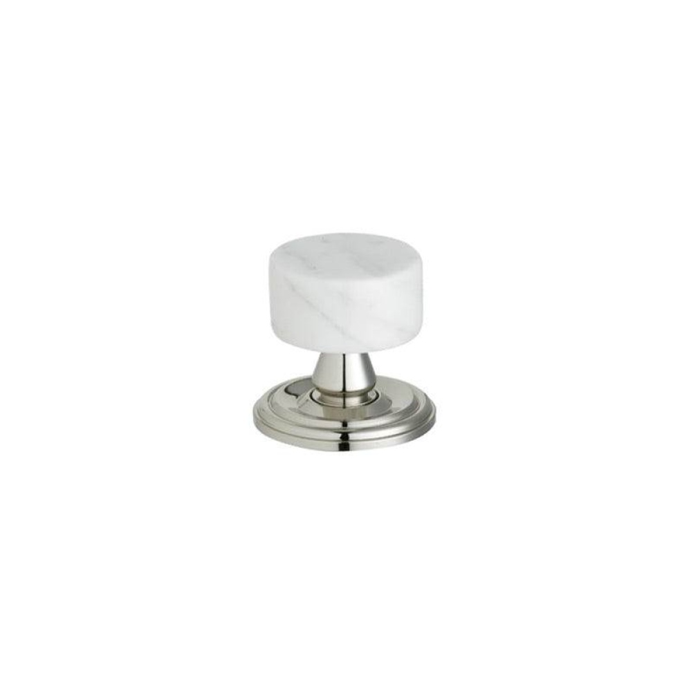 Cab Knob, White Marb