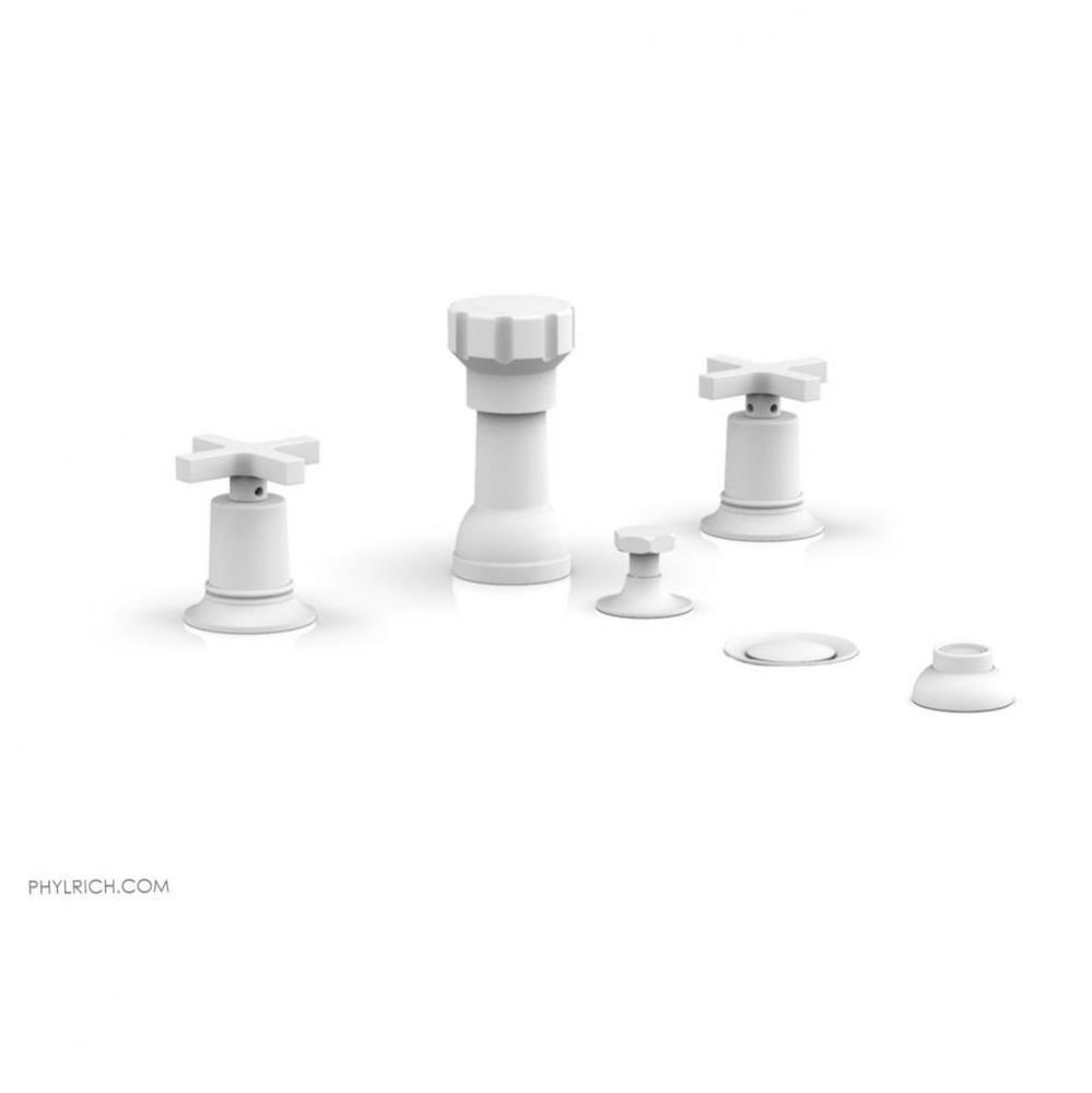 4 Hole Bidet, Cross Hdl