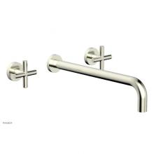 Phylrich 120-11-14/015 - TRANSITION - Wall Lavatory Set 14'' Spout - Cross Handles 120-11-14