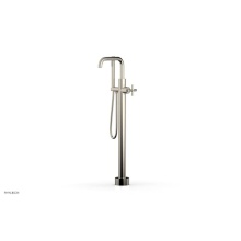 Phylrich 120-46-01/014 - Floor Mounted Tub Filler Cross Hdl W/Handshwr-Tall