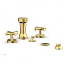 Phylrich 120-60/24B - Four Hole Bidet Set Cross Handle