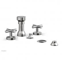 Phylrich 120-60/26D - Four Hole Bidet Set Cross Handle