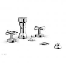Phylrich 120-60/026 - Four Hole Bidet Set Cross Handle