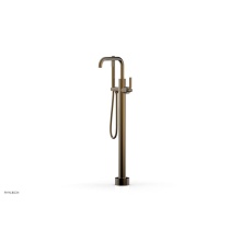 Phylrich D130-45-01/047 - Floor Mounted Tub Filler Lever Tubular W/Handshwr-Tall