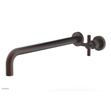 Phylrich D131-18/05W - 14'' Single Handle Lav Set Tubular Cross