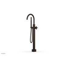 Phylrich D131-44-03/11B - Floor Mounted Tub Filler Cross Tubular W/Handshwr-Short