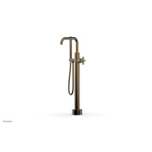 Phylrich D132-45-03/047 - Floor Mounted Tub Filler Cross Blade W/Handshwr-Short