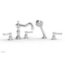 Phylrich 161-49/026X050 - Deck Tub Set Trim, W/ Hnd Shwr, Lever Hdls Henri