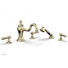 Phylrich 162-49/03U - MARVELLE Deck Tub Set with Hand Shower - Lever Handles 162-49
