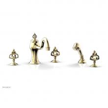 Phylrich 163-48/03U - COURONNE Deck Tub Set with Hand Shower 163-48