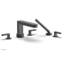 Phylrich 183-49/15G - Deck Tub Set Rond W/ Hs, Lever Handle