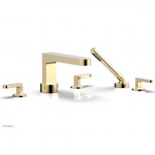 Phylrich 183-49/004 - Deck Tub Set Rond W/ Hs, Lever Handle