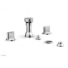 Phylrich 183-60/026 - Four Hole Bidet Set Rond, Blade Handle