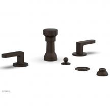 Phylrich 183-61/11B - Four Hole Bidet Set Rond, Lever Handle