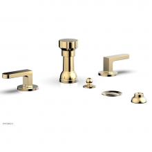 Phylrich 183-61/004 - Four Hole Bidet Set Rond, Lever Handle