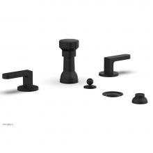 Phylrich 183-61/040 - Four Hole Bidet Set Rond, Lever Handle