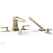 Phylrich 184-49-OEB - DIAMA Deck Tub Set with Hand Shower - Lever Handles 184-49