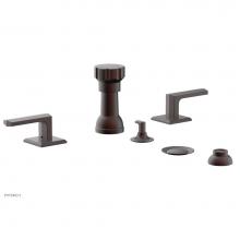 Phylrich 184-61-05W - Four Hole Bidet Set Diama, Lever Handle