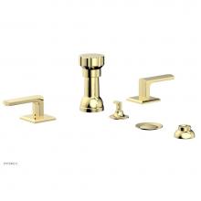 Phylrich 184-61-003 - Four Hole Bidet Set Diama, Lever Handle