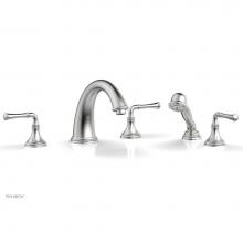 Phylrich 208-48/15A - COINED Deck Tub Set with Hand Shower - Lever Handles 208-48