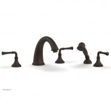 Phylrich 208-48/11B - COINED Deck Tub Set with Hand Shower - Lever Handles 208-48