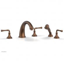 Phylrich 208-48/05A - COINED Deck Tub Set with Hand Shower - Lever Handles 208-48