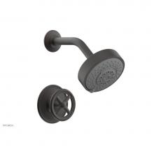 Phylrich 220-21/10B - Pb Shwr Kit Works, Cross Handle