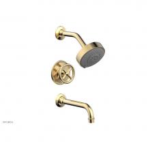 Phylrich 220-26/004 - Pb Tub & Shwr Kit Works, Cross Handle