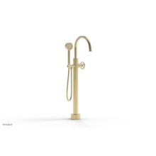 Phylrich 220-44-03/03U - Floor Mounted Tub Filler Cross Hdl W/Handshwr-Short